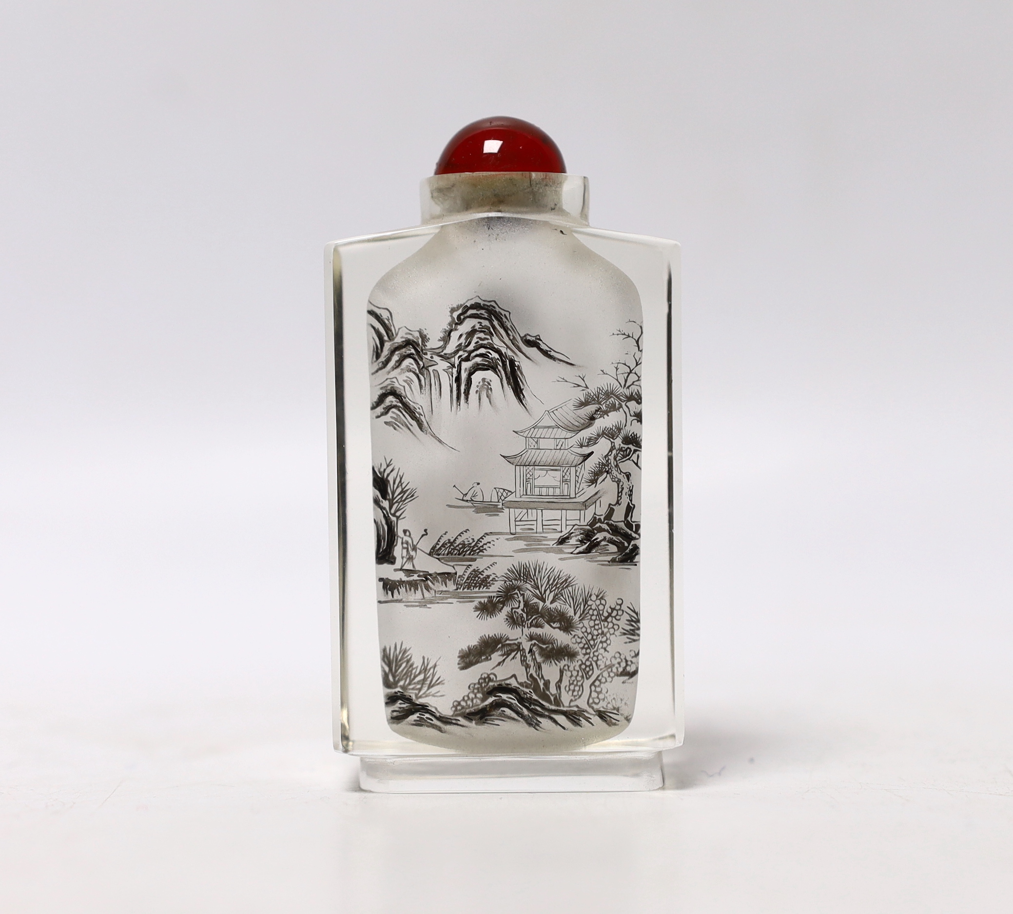 A Chinese inside painted snuff bottle, 8cm